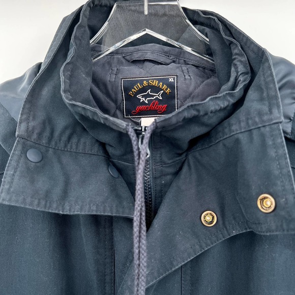 PAUL & SHARK YACHTING Coat Jacket Hooded removable Liner Dark Navy XL - Picture 3 of 12
